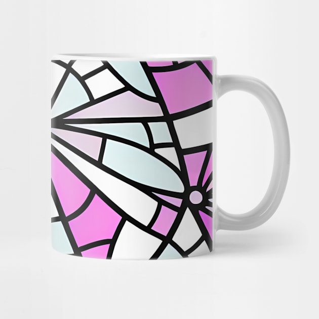 Pink Broken Glass - Stained Glass pattern by Artilize